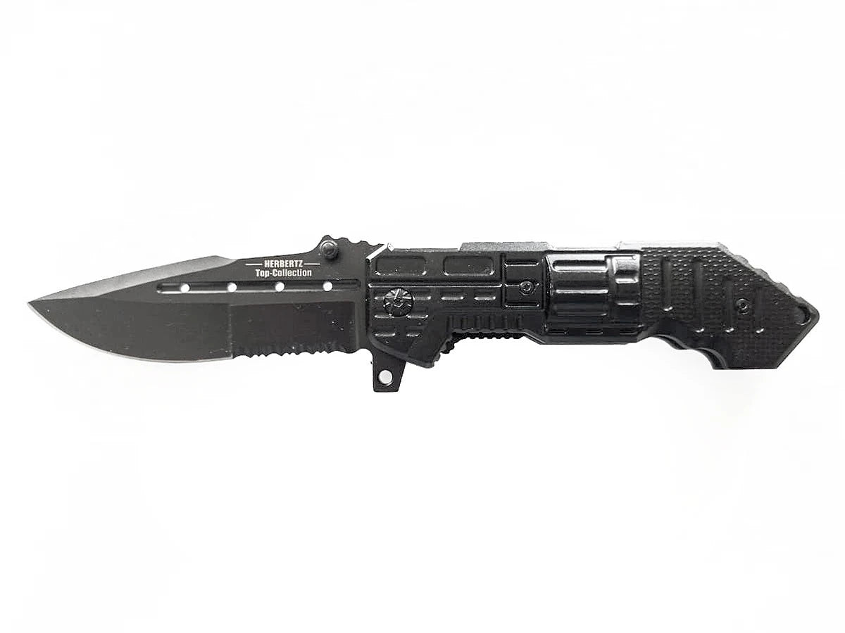 Coltello Import Revolver Combo 008 manico alluminio lama 9,5 cm Liner Lock Made in China