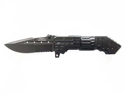 Coltello Import Revolver Combo 008 manico alluminio lama 9,5 cm Liner Lock Made in China