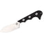 Coltello da collo QSP Neckmuk G-10 D2 drop point nero QS125-A
