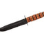 Ka-Bar US Army Fighting/Utility 1219 Combo lama 1095 Cro-Van 17,8 cm nera manico Kraton fodero cuoio - vista principale