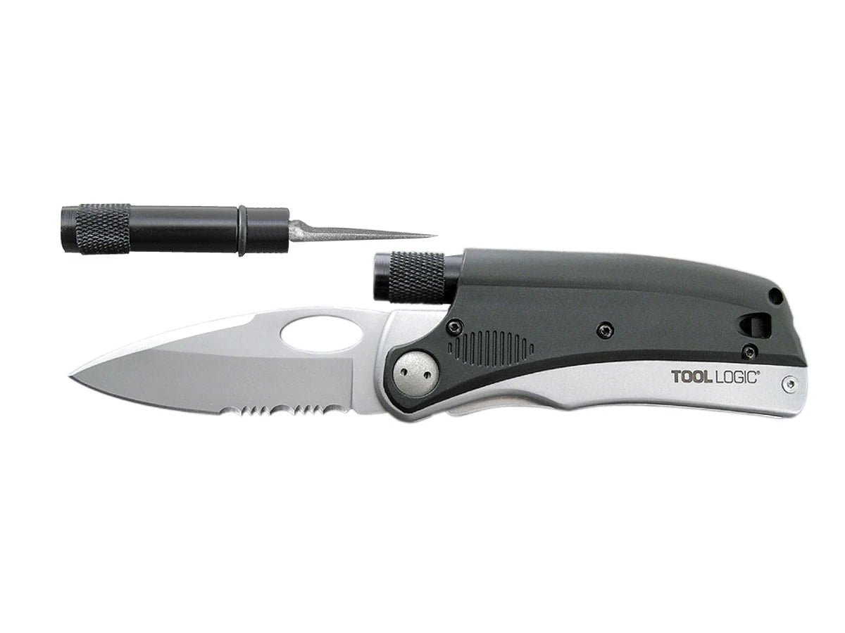 Tool Logic SL PRO3 FOLDING KNIFE & LED LIGHT & SHARPENER SLP3
