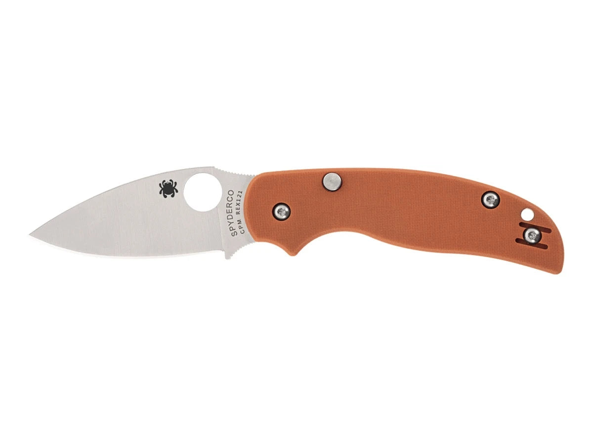 Spyderco SAGE 6 BUTTON-RELEASE BURNT ORANGE CPM REX 121 C123GPBOR