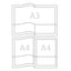 Cartella con doppia tasca Capri 69/T2 - A4 - PVC - trasparente liscio - Sei Rota - conf. 5 pezzi