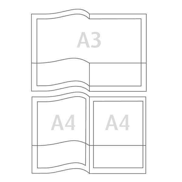 Cartella con doppia tasca Capri 69/T2 - A4 - PVC - trasparente liscio - Sei Rota - conf. 5 pezzi