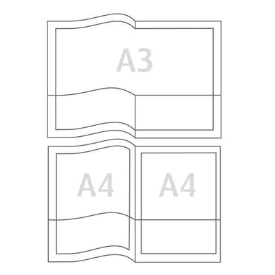 Cartella con doppia tasca Capri 69/T2 - A4 - PVC - trasparente liscio - Sei Rota - conf. 5 pezzi