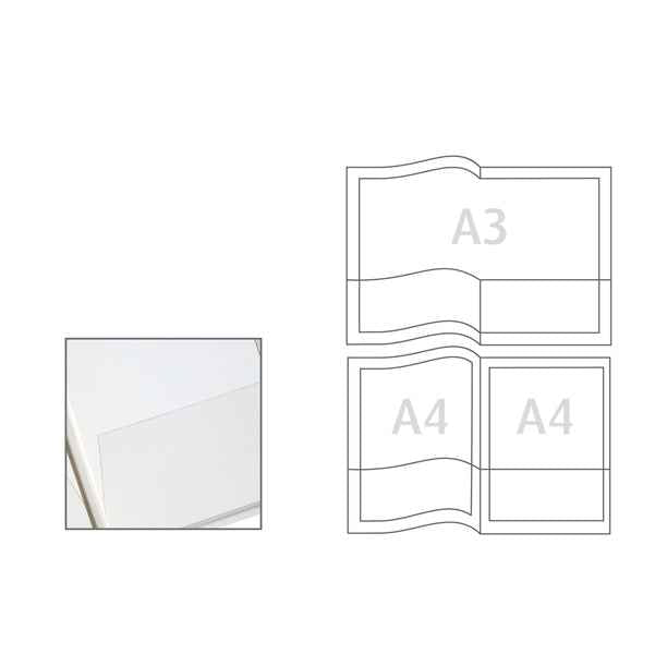 Cartella con doppia tasca Capri 69/T2 - A4 - PVC - trasparente liscio - Sei Rota - conf. 5 pezzi