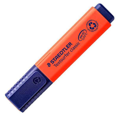 Evidenziatore Textsurfer Classic - punta a scalpello - tratto1 - 5 mm - rosso - Staedtler