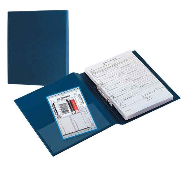 Raccoglitore Sanremo 2000 - 22 x 30 cm - 2 anelli a D 40 mm - dorso 5,5 cm - blu - Sei Rota