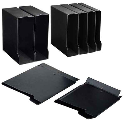 Custodia per raccoglitori 30 - dorso 4,5 cm - nero - Sei rota
