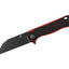 Coltello EDC QSP Swordfish G-10 14C28N black Wharncliffe rosso/nero QS149-A2