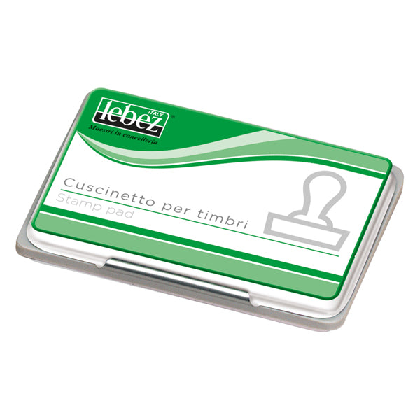 Cuscinetto per timbri - 12,5 x 8,5 cm - blu - Lebez