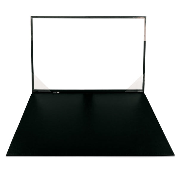 Sottomani doppio in similpelle - nero - 48 x 32 cm - City Time