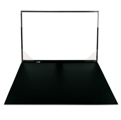 Sottomani doppio in similpelle - nero - 48 x 32 cm - City Time