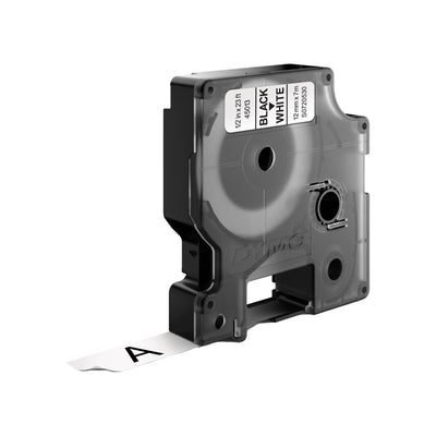 Nastro D1 standard 450130 - 12 mm x 7 mt - PL - nero/bianco - Dymo