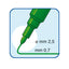 Pennarelli Office - punta feltro - punta fine -  tratto 0,7 mm - verde - Tratto - conf. 12 pezzi