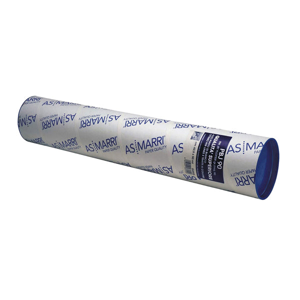 Carta plotter PBJ.90S - 610 mm x 50 mt - 90 gr - inkjet - opaca - bianco - As Marri