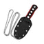 Fodero Kydex coltello collo QSP Canary G-10 nero/rosso con catena