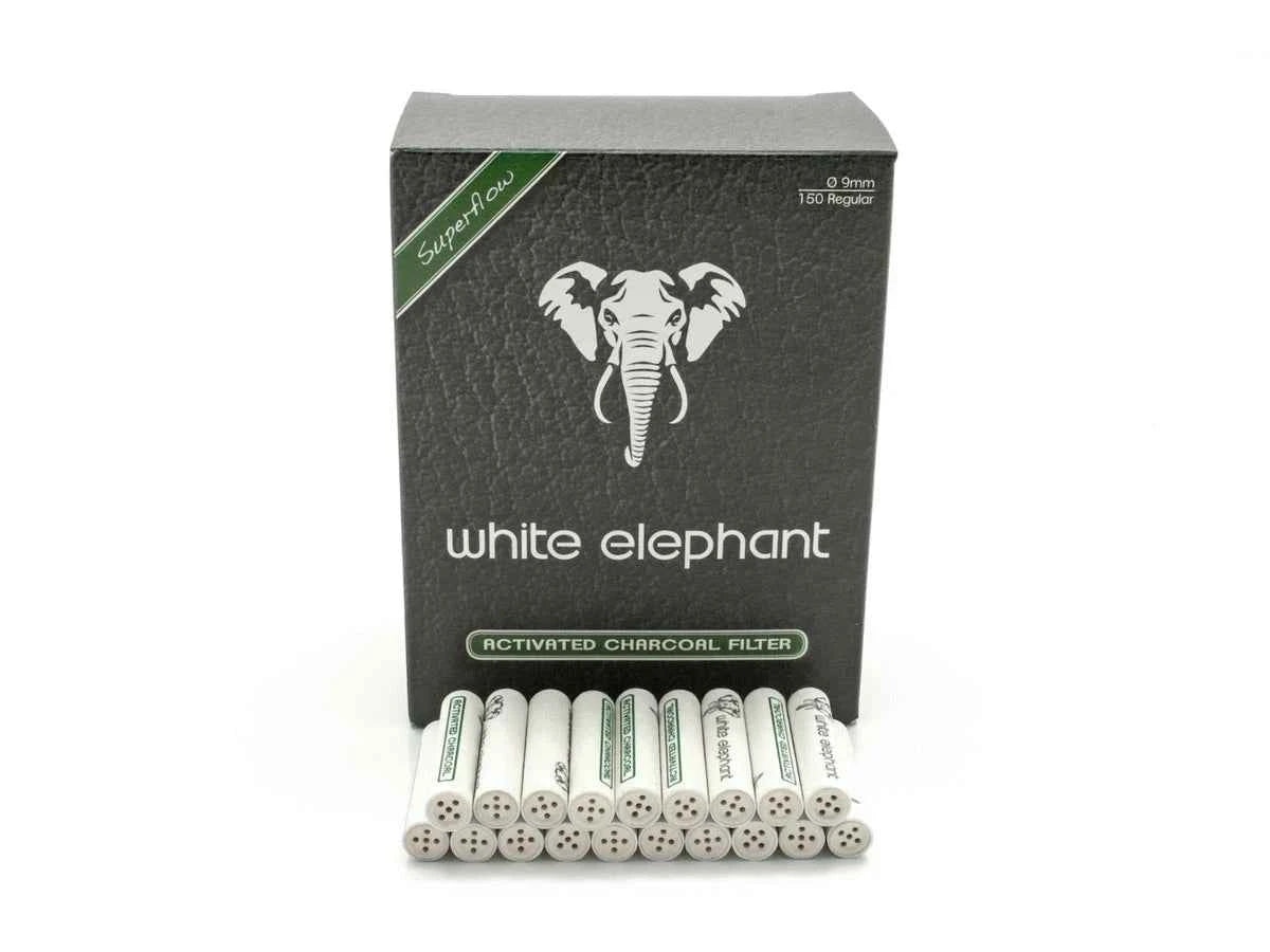 White Elephant FILTRO x PIPA CARBONE ATTIVO 9 mm 150 pz (20103)