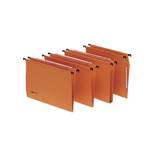 Cartella sospesa Signaletic - armadio - interasse 33 cm - fondo V - 33x27,5 cm - arancione - Rexel