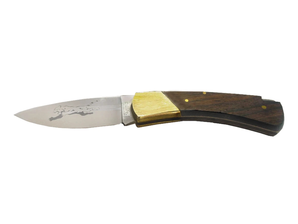 Coltello folding Jaguar N.91 manico legno 18 cm Back Lock Made in Italy