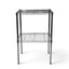 Metallika Scaffale Modulare in Acciaio Cromato 75 × 35 × H 82 cm, 2 Ripiani