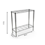 Metallika Scaffale Modulare in Acciaio Cromato 90 × 45 × H 92 cm, 2 Ripiani