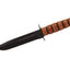 Ka-Bar USMC Fighting/Utility 1217 Plain lama clip point 1095 Cro-Van 17,8 cm nera manico pelle fodero cuoio - vista principale