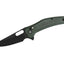 Coltello EDC QSP Emu Micarta 14C28N black verde QS164-B2