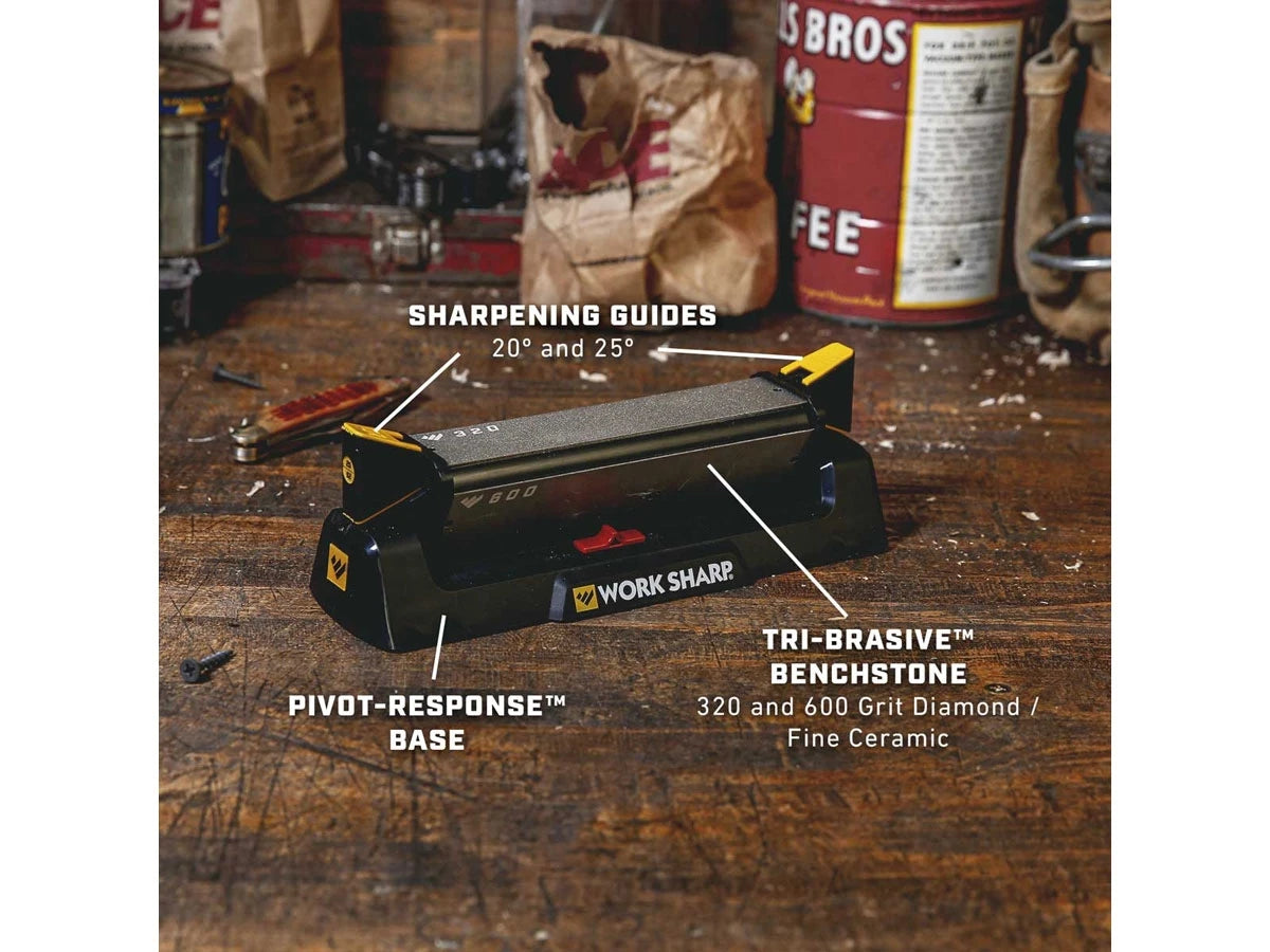 Work Sharp AFFILATORE MANUALE BENCHSTONE  KNIFE SHARPENER WSBCHBSS