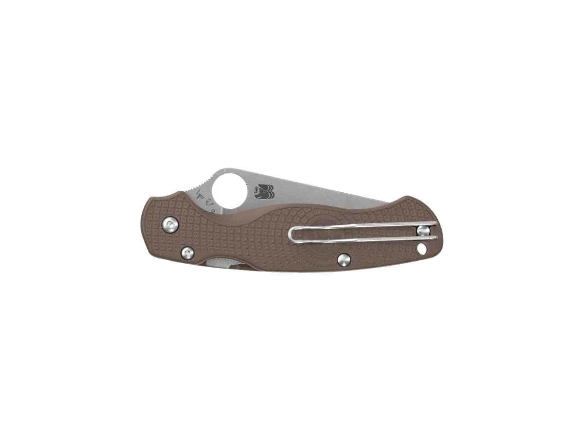 Spyderco PARA MILITARY 2 FRN BROWN CPM 15V PLAIN C81PBN15V2