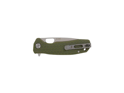 Honey Badger Drop Point Medium HB1013 verde, dettaglio manico FRN