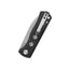Dettaglio manico G-10 nero QSP Canary Folder liner lock ceramic bearing