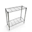 Metallika Scaffale Modulare in Acciaio Cromato 90 × 45 × H 92 cm, 2 Ripiani