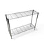 Metallika Scaffale Modulare in Acciaio Cromato 122 × 35 × H 102 cm, 2 Ripiani