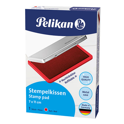 Cuscinetto per timbri - 7 x 11 cm - rosso - Pelikan