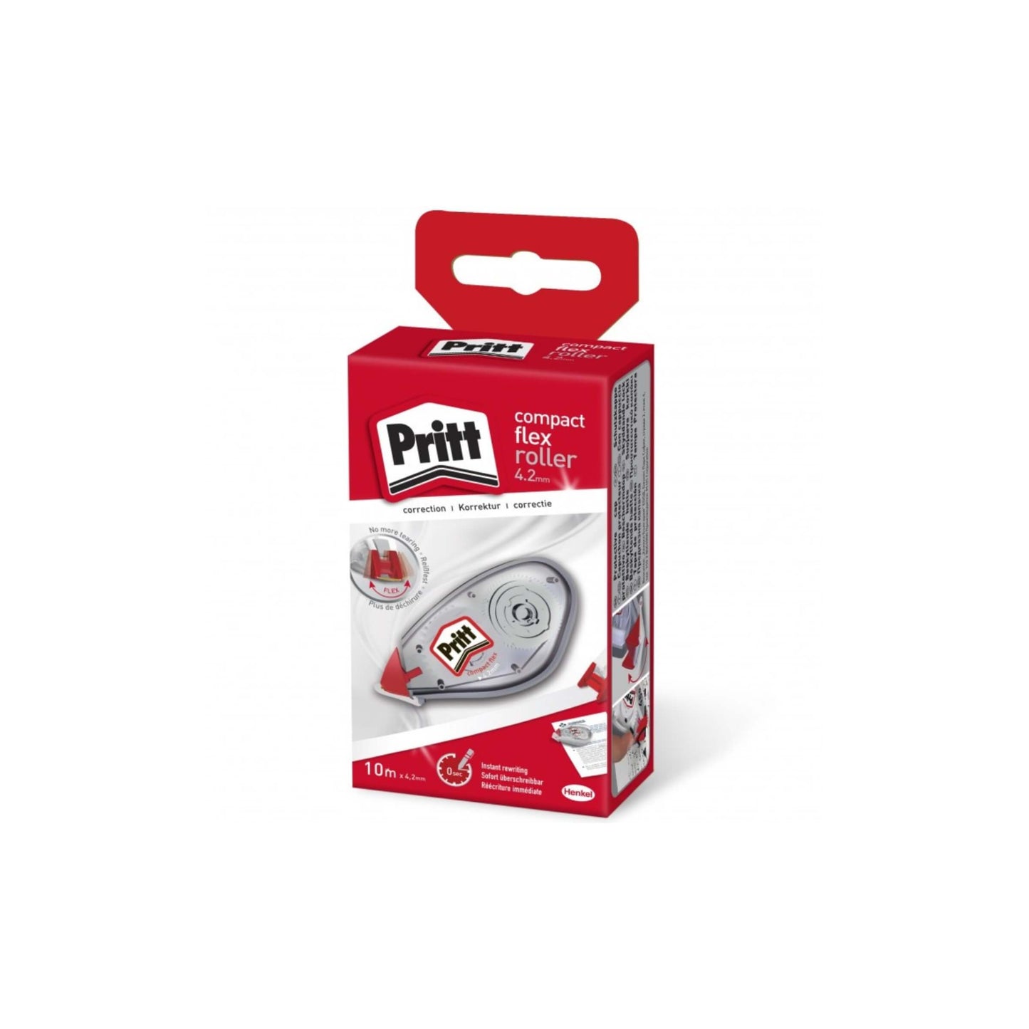 Correttore a nastro - 4,2 mm x 10 mt - roller - Pritt