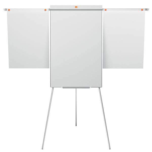 Lavagna portablocco Classic con cavalletto - 100 x 68,5 cm - bracci estensibili - bianco - Nobo