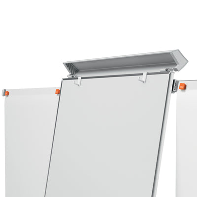Lavagna portablocco Classic con ruote - 100 x 70 cm - bracci estensibili - bianco - Nobo