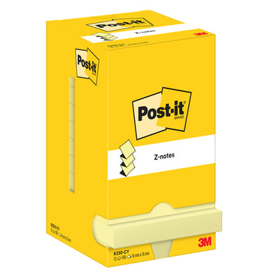 Blocco Post-it Z Notes - R330 - 76 x 76 mm - giallo Canary - 100 fogli - Post-it