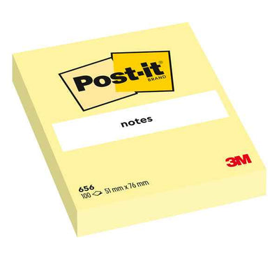 Blocco foglietti - 656 - 76 x 51 mm - giallo Canary - 100 fogli - Post-it