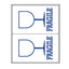 Etichette adesive - in carta - permanenti - 115 x 70 mm - 2 et/fg - 10 fogli - fragile - bianco - Markin