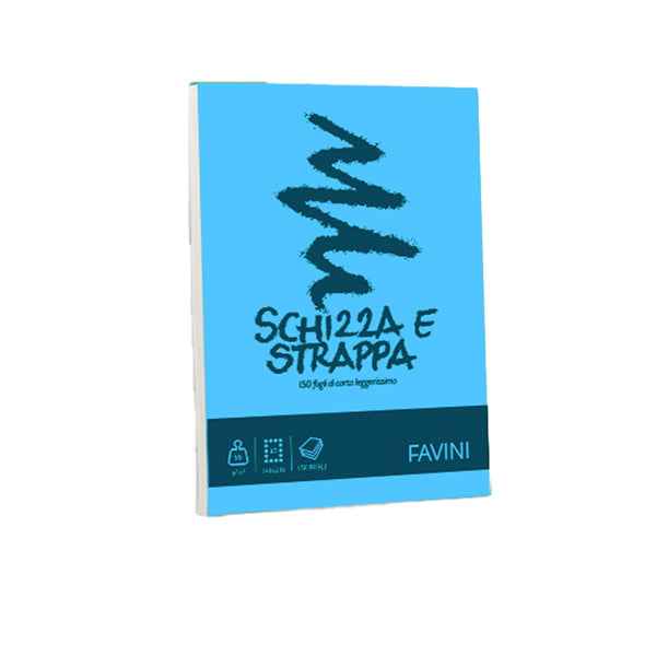 Blocco Schizza & Strappa - A6 - 105 x 148mm - 50gr - 150 fogli - Favini
