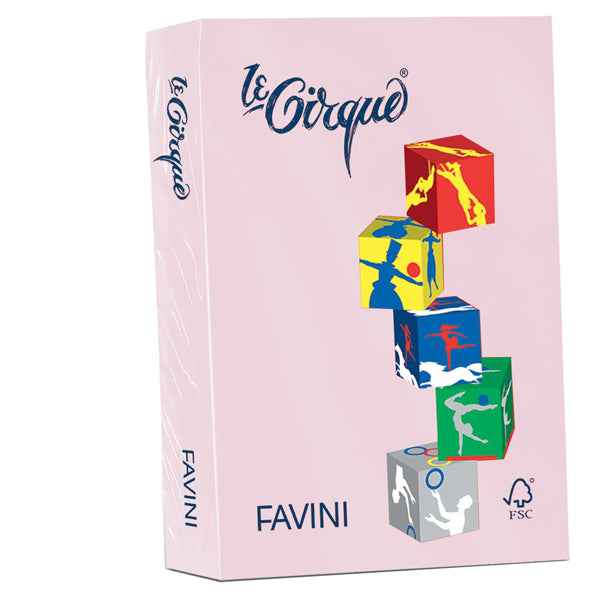 Carta Le Cirque - A4 - 80 gr - rosa pastello 108 - Favini - conf. 500 fogli