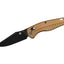 Coltello EDC QSP Reptile Alluminio 14C28N black champagne QS165-A2