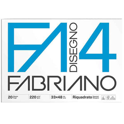 Album F4 - 33 x 48 cm - 220 gr - 20 fogli - liscio squadrato - Fabriano