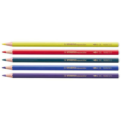 Pastello Aquacolor 1624 - tratto 2,80 mm - colori assortiti - Stabilo - astuccio 24 pezzi