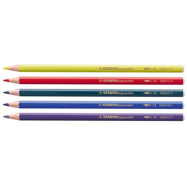 Pastello Aquacolor 1636 - tratto 2,80 mm - colori assortiti - Stabilo - astuccio 36 pezzi