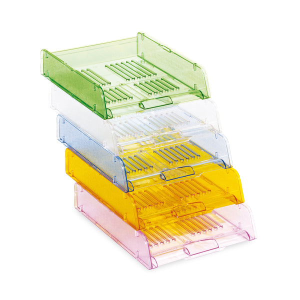 Vaschetta portacorrispondenza TR25310 - 26 x 34 x 6 cm - azzurro trasparente - Arda