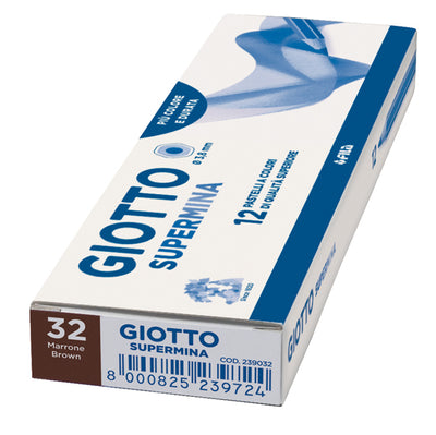 Pastello Supermina - mina 3,8 mm - marrone 32 - Giotto