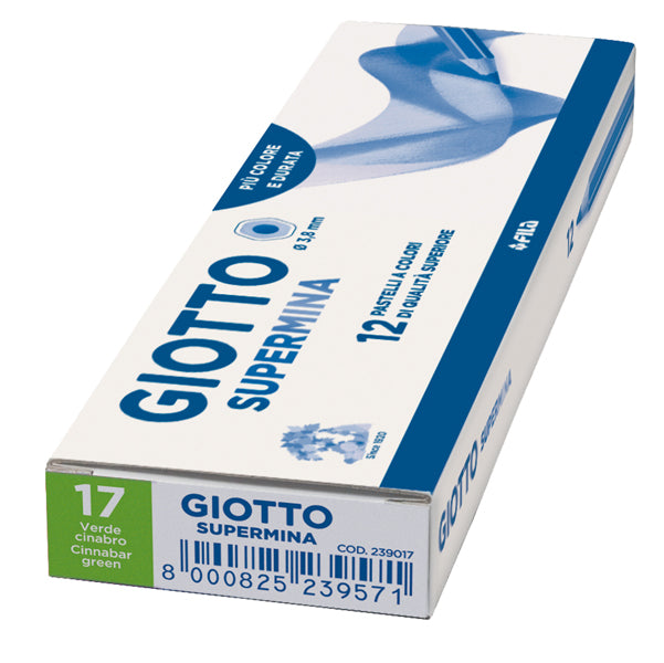Pastello Supermina - mina 3,8 mm - verde cinabro 17 - Giotto